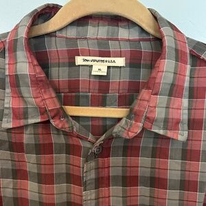 John Varvatos checkered shirt- XL